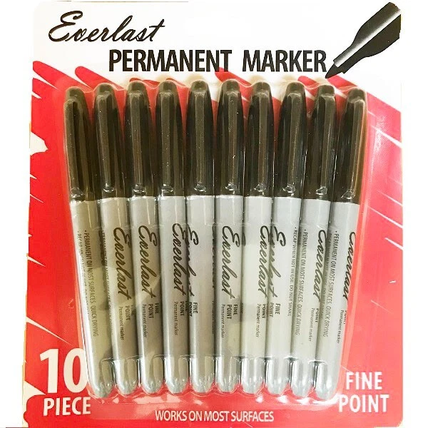 20 piece Black permanent marker fine point - Image 1 of 1