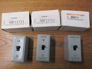 NEW NOS LOT OF 3 Siemens MSF11T11 Manual Starter 1HP 115/230VAC - Picture 1 of 7