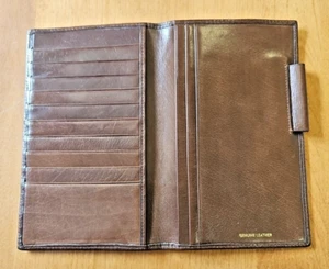 Single Fold Brown India Genuine Leather Wallet - Picture 1 of 3