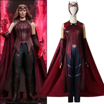 Cosplay Doctor Strange 2 Wanda Costume Superhero Scarlet Witch Maximoff Outfits - Image 1 of 4