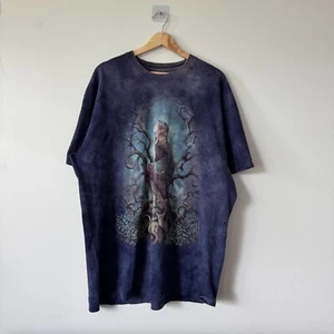 Camiseta The Mountain Para Hombre XL Tie Dye Fairy Forest Abuela Elfos Elvish Y2K DEFECTUOSA - Imagen 1 de 7