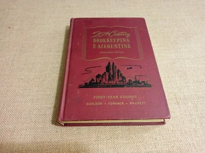 20th Century Bookkeeping and Accounting Hardcover  Book 1947 - Image 1 of 4