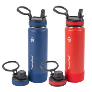 ThermoFlask, (2-Pk) Bottiglia isolata in acciaio inox da 24 oz (scegli il colore) - Foto 1 di 6