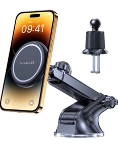 Miracase Design for MagSafe Car Phone Holder iPhone 15/14/13/12 Samsunh & All Ph - Afbeelding 1 van 5