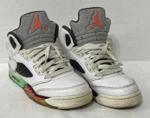 Youth Nike Air Jordan 5 Poison Green Space Jam Size 6Y 440888-115 - Picture 1 of 14