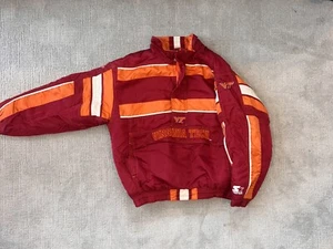 Vintage Virginia Tech Starter Jacket Medium RARE - Picture 1 of 7