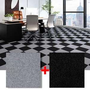 48x 30*30cm Self Adhesive Carpet Tiles Commercial Office Home Shop Retail Floor - Picture 1 of 25