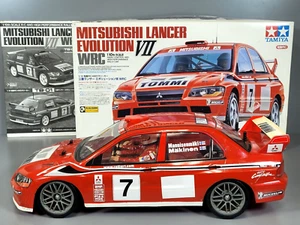 Tamiya 1/10 R/C Mitsubishi Lancer Evolution EVO 7 VII WRC TB-01 Chassis + Servo - Picture 1 of 24