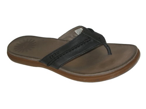 Sandali da uomo foderati in pelle UGG Hegger taglia 15 EU 49 5 nuovi scatola aperta