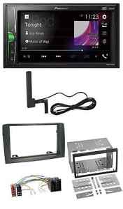 Pioneer MP3 DAB AUX 2DIN Bluetooth Autoradio für Fiat Idea (ab 05) - grau