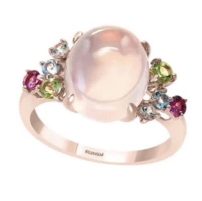 ¡NUEVO! ANILLO EFFY ORO ROSA 14K, CUARZO ROSA Y MÚLTIPLES PIEDRAS PRECIOSAS/TALLA 7/ $2,225 Foto 1 de 4