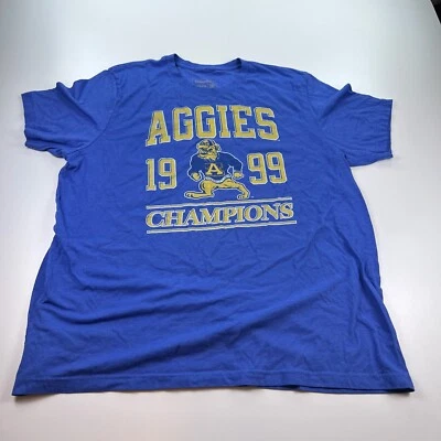 North Carolina A&T Aggies Shirt Mens 3XL XXXL Blue Crew Neck Champions NCAA - Image 1 of 4