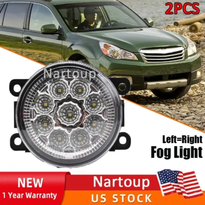 For 2013-2017 Fiat 500 Pair LED Fog Light Clear Driving Lamps Left Right Side US Foto 1 de 4