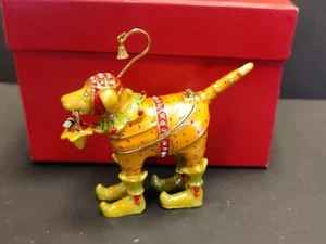 LAB JESTER -DEPT 56 -Krinkles JEWELED ENAMEL TRINKET BOX PATIENCE BREWSTER -2005 - Picture 1 of 12