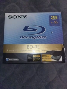 Neu - Sony Blu-ray Disc BD-RE 25 GB 1x-2x Geschwindigkeit wiederbeschreibbar AccuCore - Bild 1 von 3