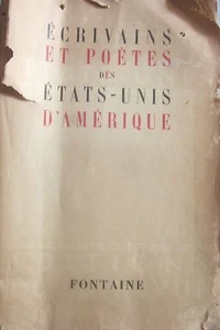 Ecrivains et poètes des Etats-Unis d'Amérique. Fontaine. 1945. - Picture 1 of 1