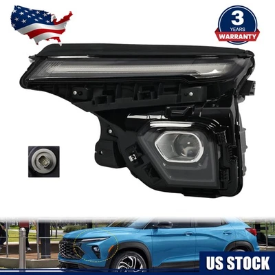 2024 2025 Chevy Trailblazer LED Headlight Projector Black Left Driver 42859235 - Image 1 of 4
