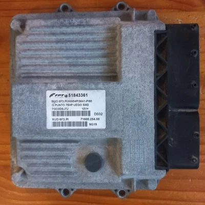 CALCULATEUR FIAT PUNTO III 1.3  MAGNETI  MJD 6F3.PI  51843361 / HW04P / 75HPUEGO - Image 1 of 2