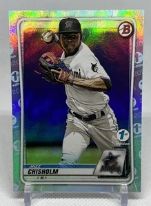 Jazz Chisholm 2020 Bowman 1st Edition Sky Blue Foil SP #BFE-72 Marlins - Picture 1 of 2