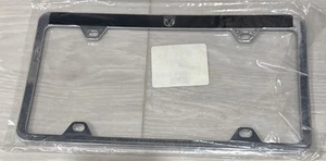 DODGE RAM Black Plastic License Plate Frame Script Emblem Logo - Picture 1 of 3