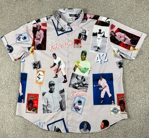 RSVLTS Shirt Mens 3XL Jackie Robinson Brooklyn Los Angeles Dodgers Scrapbook - Picture 1 of 11