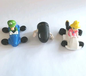 Lot of 3 Nintendo Mario Kart Princess Peach, Luigi, Bullet Bill, Happy Meal - Picture 1 of 10