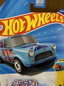 New Hot Wheels 2025 Case N Art Cars 10/10 67 Austin Mini Van Blue - Picture 1 of 9