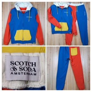 RARE VTG Scotch & Soda Amsterdam Tracksuit Medium Colorblock Streetwear Set Y2K - Picture 1 of 23