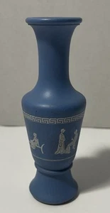Avon Avonshire 6” Blue Bird of Paradise Empty Bottle Vase Container Wedgwood VTG - Picture 1 of 7