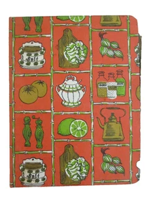 Vintage 1970 Blank Book Recipe Binder/ Organizer w/ envelopes for loose recipes - Picture 1 of 8