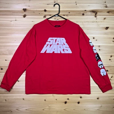 Мужская футболка Star Wars большой красный штурмовик с длинным рукавом футболка - Изображение 1 из 4
