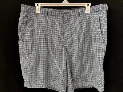 Cutter & Buck shorts size 40 mens 4 pockets 9" inseam blue check - Image 1 of 4