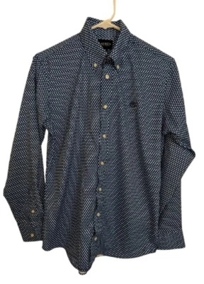 Ralph Lauren Youth Black Label Dress Shirt Size 18 Blue Paisley - Image 1 of 4