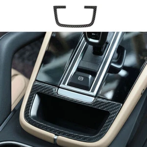 Dry Carbon Fiber Middle Console Ashtray Frame Trim For Porsche Cayenne 2018-2019 - Imagen 1 de 8