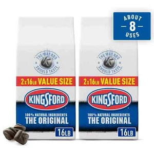 Kingsford Original Holzkohlebriketts, 16 Pfund, 2er Pack - Bild 1 von 9