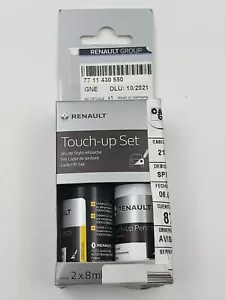 ORIGINAL JEU STYLO RETOUCHE PEINTURE + VERNIS RENAULT GNE 7711430550 NOIR ETOILE - Bild 1 von 1