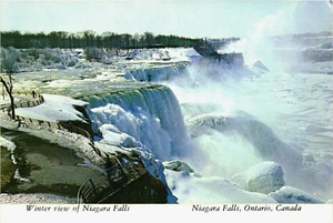 Postcard: Winter View of Niagara Falls, Ontario, Canada - Picture 1 of 2