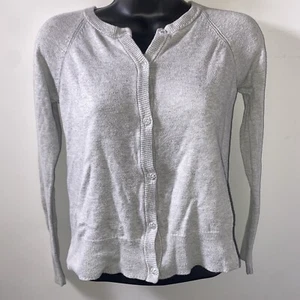 Cat &Jack Heather Gray Long Sleeve Cardigan Girls L 10/12 - Picture 1 of 8