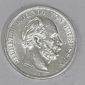 Thaler Victory over France 1871 Prussia (Germany) Ag Unc - Picture 1 of 2
