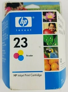 HP 23 Ink Cartridge ~ Genuine Tri-Color ~ C1823D ~ Sealed ~ Expired Dec. 2006 - Picture 1 of 5
