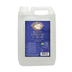 White Vinegar 5 Litre Stain Remover Cleaning Cooking Weedkiller - Golden Swan