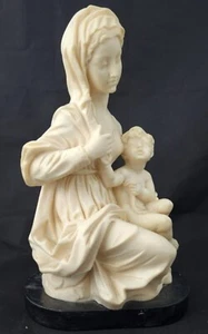 "Madonna italiana vintage madre e hijo de A. Santini ~ 10,25"" de alto ~ como nueva" - Imagen 1 de 4