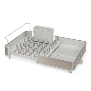 Joseph Joseph Extend Steel Expandable Dish Drainer with Draining - Light Stone - Picture 1 of 7