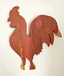 Old Barn Wood Rooster Wall Decoration - Picture 1 of 3
