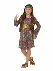 Hippie Girl Hippy Flower Child 1960&#39;s 60s 1970s Costume Child Groovy Fancy Dress
