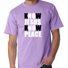 Christian T-Shirt Know Jesus Know Peace Jesus Christ Inspirational T-Shirt 