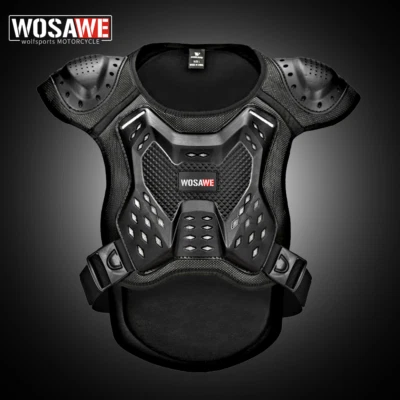 WOSAWE RACING Back Chest Protector Motorcycle Vest Body Armor Guards Adult/Kid - Image 1 of 4