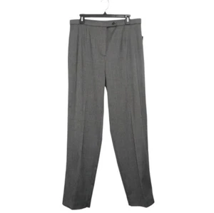 Pantology Dress Pants Womens 14W Gray Black Polyester Rayon Straight Career - Picture 1 of 15