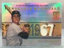 2002 Topps Tribute Memorable Materials CARL YASTRZEMSKI GU Jersey Card NM-MT+