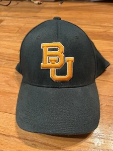 Baylor University Green Memory Fit L/XL Fitted Hat/Baseball Cap Bears Logo BU - Picture 1 of 10